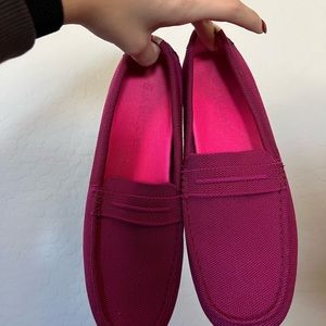 Rothy’s driver loafers Hot Pink size 12/13 with matching pink insoles!
